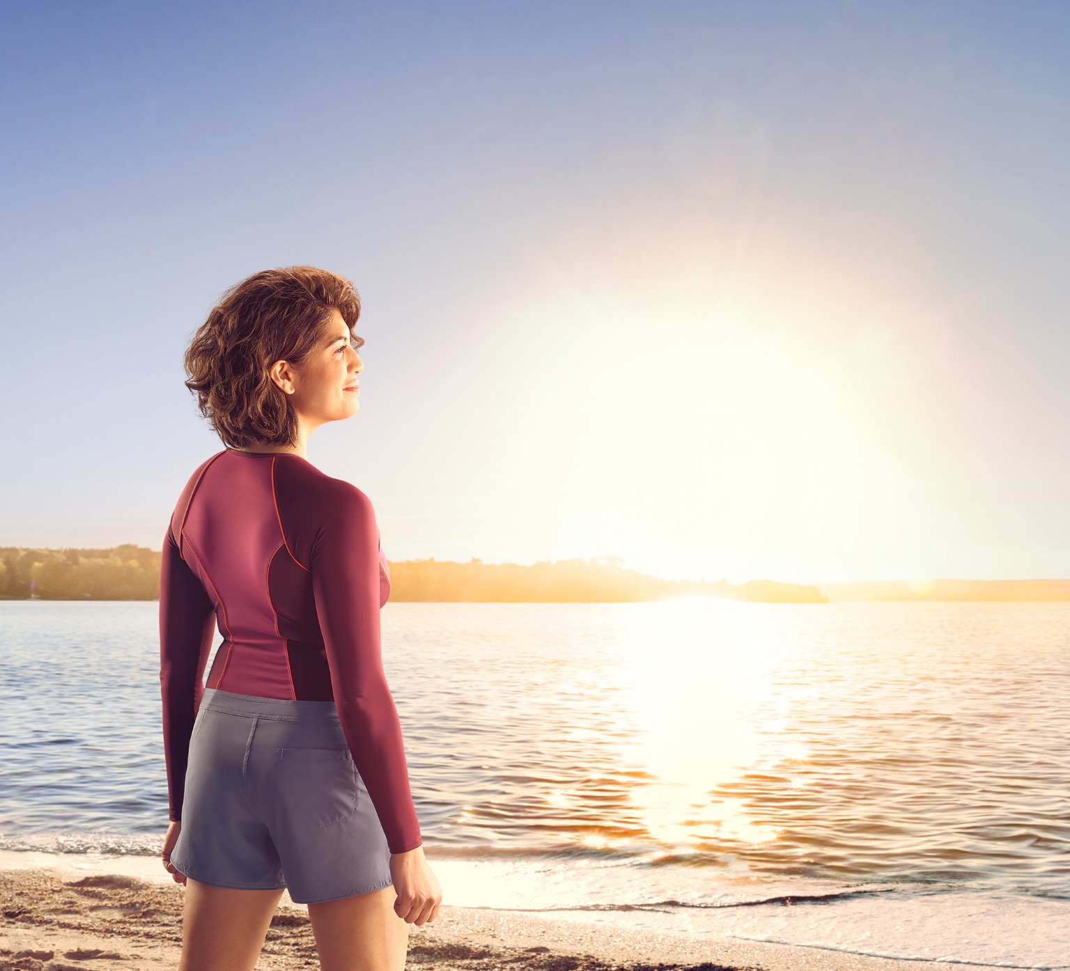 Image - Woman at Beach Facing Away