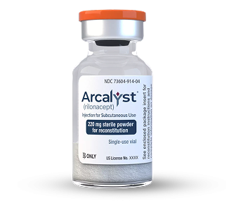 ARCALYST® injection vial.