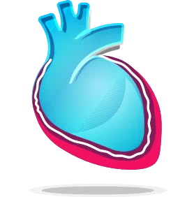 One-Time Pericarditis Heart Graphic